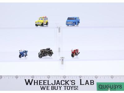 Lot of 3 Motorcycles/2 Vans 1988-89 Vintage Galoob Micro Machines