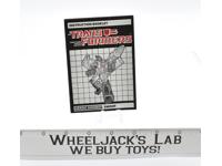 Swoop Action Figure Instruction Manual Booklet 1985 Hasbro G1 Transformers