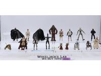 Lot of 16 Modern Star Wars 1990-2010s Hasbro Action Figures + Accessories