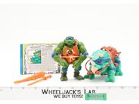 Cave Turtles Leo & his Dingy Dino 100% Complete TMNT 1992 Playmates Vintage