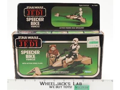 Speeder Bike 100% Complete W/Box Star Wars ROTJ Kenner 1983 Vehicle