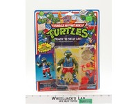 Track 'N Field Leo TMNT Turtle Games 1992 Playmates Action Figure NEW SEALED
