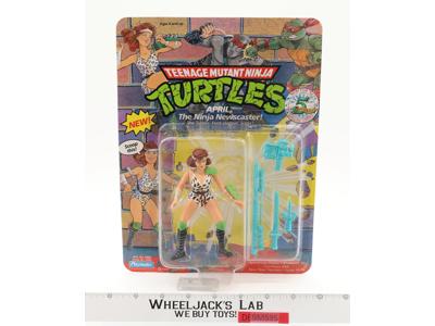 April Ninja Newscaster Teenage Mutant Ninja Turtles TMNT 1992 Playmates NEW MOSC