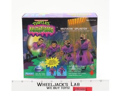 Mutatin' Splinter TMNT Mutations 1992 Playmates Action Figure NEW MISB SEALED