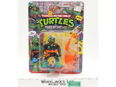 Make My Day Leo Teenage Mutant Ninja Turtles TMNT 1991 Playmates NEW SEALED