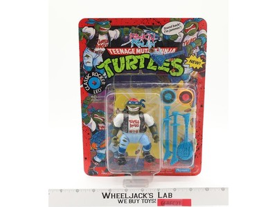 Classic Rocker Leo Rock 'n' Rollin' TMNT 1991 Playmates Action Figure NEW SEALED