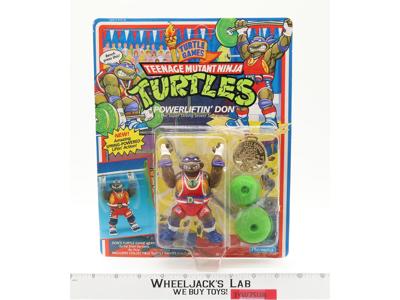 Powerliftin' Don TMNT Turtle Games 1992 Playmates Action Figure NEW MOSC SEALED