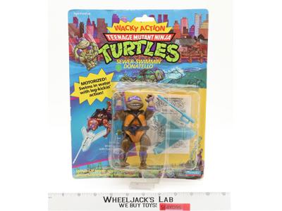 Sewer-Swimmin' Donatello Wacky Action TMNT 1990 Playmates Figure NEW SEALED