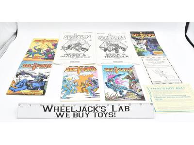 Lot of Comics and Instructions 1984 Sectaurs Coleco Vintage Action Figure