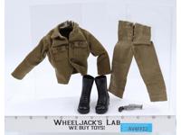 Army Fatigue Shirt Pants Boots Pistol GI Joe 12" 1964 Hasbro Vintage Accessory