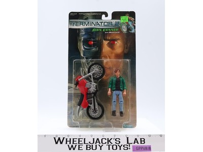 John Connor & Motorcycle Terminator 2 1991 Kenner Vintage Figure NEW MOSC SEALED