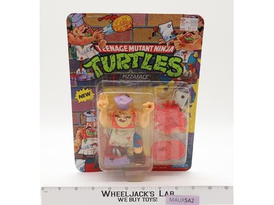 Pizza Face 100% Complete W/ Card TMNT 1990 Playmates Action Figure