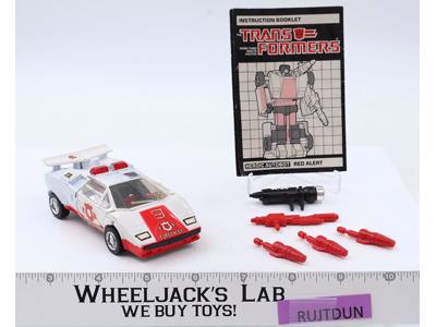 Red Alert 100% Complete 1985 Vintage Action Figure G1 Transformers Lamborghini