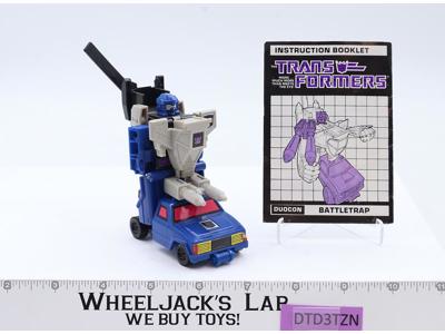 Battletrap BLUE TRUCK 100% Complete 1987 Hasbro G1 Transformers Action Figure NM