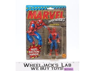 Spider-Man Web Suction Hands Marvel Comics Super Heroes 1990 Toybiz NEW SEALED