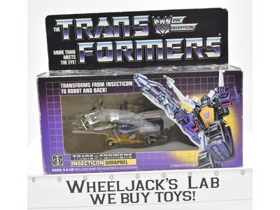 Shrapnel MINT FIGURE MIB 100% Complete 1985 Vintage Hasbro G1 Transformers