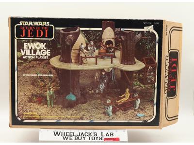 Endor Ewok Village 100% Complete W/Box Star Wars 1983 Kenner Vintage Playset