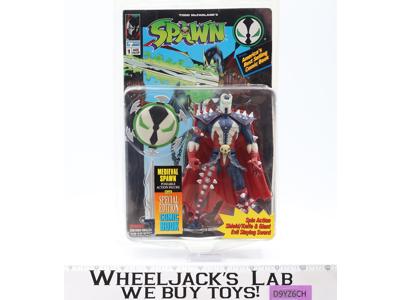 Medieval Spawn + Comic Book Spawn 1994 Todd Toys Action Figure NEW SEALED