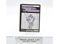 Headstrong Action Figure Instruction Manual Booklet 1986 Hasbro G1 Transformers