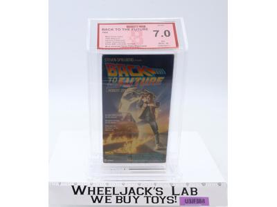 Back to the Future 1985,1989 Version 2 Slipcover MCA Beckett 7.0 / B- VHS