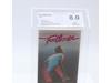 Footloose 1984,1989 Slipcover White Vertical WM Paramount Beckett 8.0 / A- VHS
