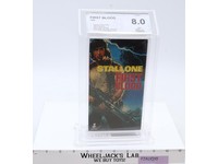 First Blood 1982,1990 Slipcover Carolco Home Video Beckett 8.0 / A- VHS