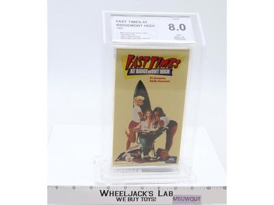 Fast Times at Ridgemont High 1982,1990 Slipcover MCA Beckett 8.0 / A- VHS