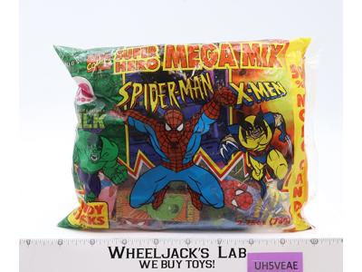 Super Hero Mega Mix Candy Sticks Marvel Comics 1998 World Candies Inc NEW SEALED