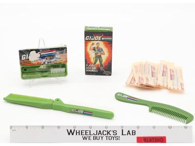 Travel Hair Brush, Comb, Toothbrush, and Bandages GI Joe 1986 Hasbro NEW SEALED