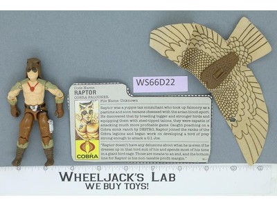 Raptor V1 G.I. Joe 1987 Hasbro Vintage Action Figure