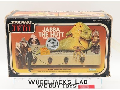 Jabba the Hutt Action Playset 100% Complete Star Wars 1983 Kenner UNUSED MIB
