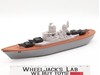 Strombecker 5250 Plastic Floating Battleship W/ Wheels 1982 Made in USA Vintage