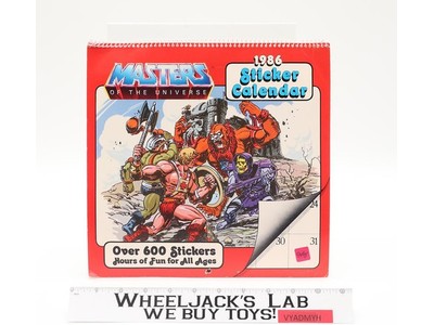 Masters of the Universe 1986 Sticker Calendar UNUSED by Hoyle Products Vintage