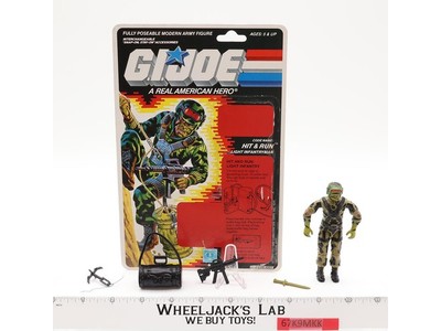 Hit & Run V1 100% Complete W/34 Cardback & Bubbles 1988 GI Joe ARAH Vintage