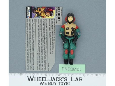 Lift-Ticket V1 G.I. Joe 1986 Hasbro Vintage Action Figure