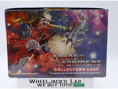 Vinyl Collectors Case W/Tray 1984 Tara Toy Corp. G1 Transformers Vintage