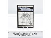 Barrage Action Figure Instruction Manual Booklet 1985 Hasbro G1 Transformers