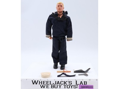 Shore Patrol Painted Yellow Hair GI Joe 12" 1964 Hasbro Vintage Action Figure