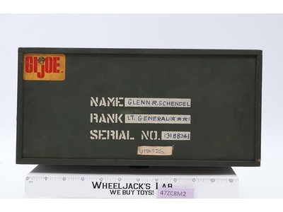 GI Joe Wooden Footlocker W/ Gear Tray Rope Handles 1964 ARAH Hasbro Vintage