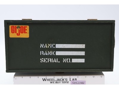 Wooden Footlocker Storage Army Green 1964 GI Joe ARAH Hasbro Vintage