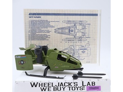 Sky Hawk 100% Complete 1984 G.I. Joe Hasbro Vintage Action Figure Vehicle