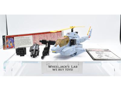 Whirl ~ 100% Complete 1985 Vintage Hasbro G1 Transformers Action Figure W Papers