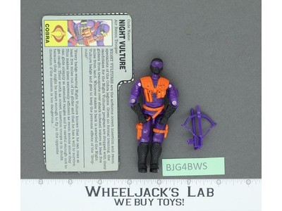 Night Vulture V1 100% Complete G.I. Joe 1991 Hasbro Vintage Action Figure