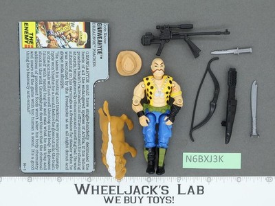 Gnawgahyde V1 100% Complete G.I. Joe 1989 Hasbro Vintage Action Figure