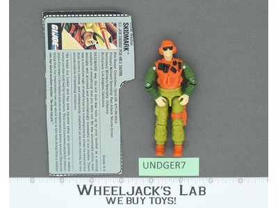 Skidmark V1 100% Complete G.I. Joe 1988 Hasbro Vintage Action Figure