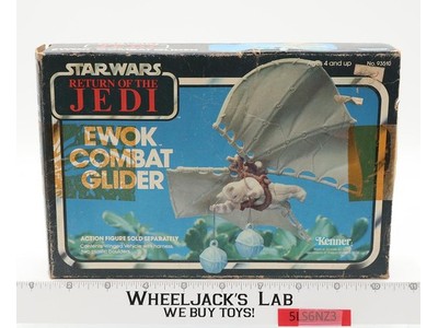 Ewok Combat Glider Complete W/Box Star Wars 1984 Kenner Action Figure Vehicle