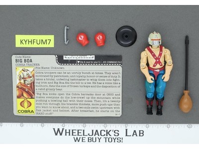 Big Boa V1 100% Complete G.I. Joe 1987 Hasbro Vintage Action Figure