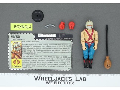 Big Boa V1 100% Complete G.I. Joe 1987 Hasbro Vintage Action Figure