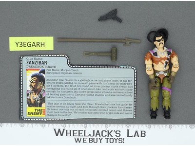 Zanzibar V1 100% Complete G.I. Joe 1987 Hasbro Vintage Action Figure