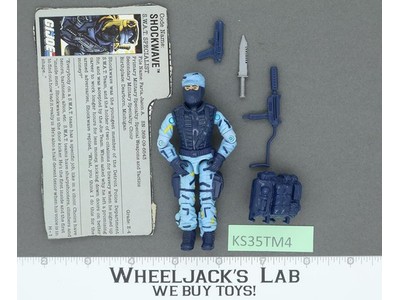 Shockwave V1 100% Complete G.I. Joe 1988 Hasbro Vintage Action Figure